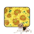 thumbnail image 1 of PKQWTM Floral sunflowers Pet Dog Cat Bed Pee Pads Mat Cushion Potty Dogs Blankets Crate Bed Kennel 20x24 inch, 1 of 3