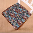 thumbnail image 1 of PKQWTM Flower Mandala Rhombus Colorful Blue Tile Intricate Floral Chair Pads Chair Mat Seat Cushion Chair Cushion Floor Cushion Size 18x18 inches, 1 of 1