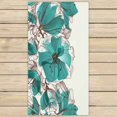 thumbnail image 1 of PKQWTM Flower Pattern Microfiber Bath Towels Bathroom Body Shower Towel Size 30x56 Inches, 1 of 1