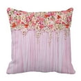 thumbnail image 1 of PKQWTM Flowers For Wedding Scene Bed Decor Pillow Cases Zippered Cushion Cover Size 16x16 Inches, 1 of 1