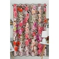 thumbnail image 1 of PKQWTM Flowers For Wedding Scene Practical heat insulation Shading Window Curtain Size 52(W)x84(H) inches(One Piece), 1 of 1