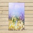 thumbnail image 1 of PKQWTM Flowers Plant Dandelion Fields Meadow Landscape Wildflower Sky Microfiber Bath Towels Bathroom Body Shower Towel Size 16x28 Inches, 1 of 1
