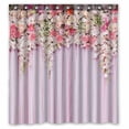 thumbnail image 1 of PKQWTM Flowers Wedding Scene WaterProof Polyester Fabric Shower Curtain Size 66x72 Inches, 1 of 1