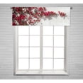 thumbnail image 1 of PKQWTM Flowers Window Curtain Valance Rod Pocket 54x18 inch, 1 of 1