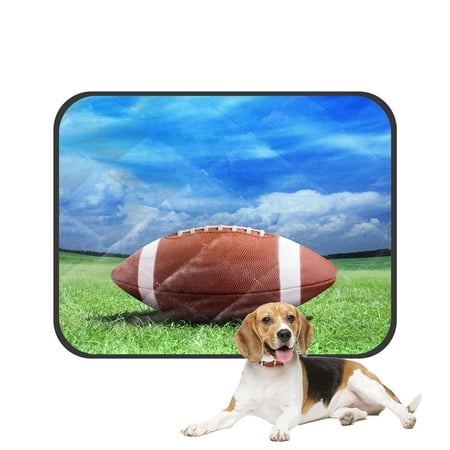 PKQWTM Football On Arena Near The 50 Yard Line Pet Dog Cat Bed Pee Pads Mat Cushion Potty Dogsblankets Crate Bed Kennel 20x24 inch
