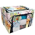 thumbnail image 1 of PKQWTM Four Season Tree Storage Bag Clear Window Storage Bins Boxes Large Capacity Foldable Stackable Organizer With Steel Metal Frame For Bedding,Clothes,Closets, Bedrooms, 1 of 3