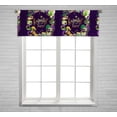 thumbnail image 1 of PKQWTM Frame Template with Golden Carnival Masks on Black Window Curtain Valance Rod Pocket 54x18 inch, 1 of 1