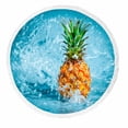 thumbnail image 1 of PKQWTM Fresh Pineapple In Water Splashes Round Beach Towel Beach Mats Shawl Blanket Yoga Mat with Tassels Beach Throw Towel, 1 of 1