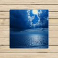 thumbnail image 1 of PKQWTM Full Moon Dramatic Clouds Sea Microfiber Bath Towels Bathroom Body Shower Towel Size 13x13 Inches, 1 of 1