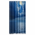 thumbnail image 1 of PKQWTM Full Moon Dramatic Clouds Sea WaterProof Polyester Fabric Shower Curtain Size 36x72 Inches, 1 of 1