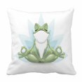 thumbnail image 1 of PKQWTM Funny Frog Doing Yoga Bed Decor Pillow Cases Zippered Cushion Cover Size 16x16 Inches, 1 of 1