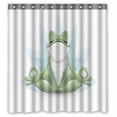 thumbnail image 1 of PKQWTM Funny Frog Doing Yoga WaterProof Polyester Fabric Shower Curtain Size 66x72 Inches, 1 of 1