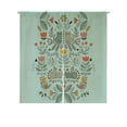 thumbnail image 1 of PKQWTM Funny Swedish Folk Cartoon Cats Birds Flowers Door Curtain Window Cover Home Decor Hanging Curtain Size 85x90 CM, 1 of 1