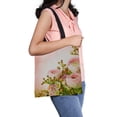 thumbnail image 1 of PKQWTM Gentle Bouquet From Pink Roses And Small Flower Canvas Shoulder Bags Handbags Tote Bags Shopping Bag, 1 of 2