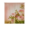 thumbnail image 1 of PKQWTM Gentle Bouquet From Pink Roses And Small Flower Door Curtain Window Cover Home Decor Hanging Curtain Size 85x90 CM, 1 of 1