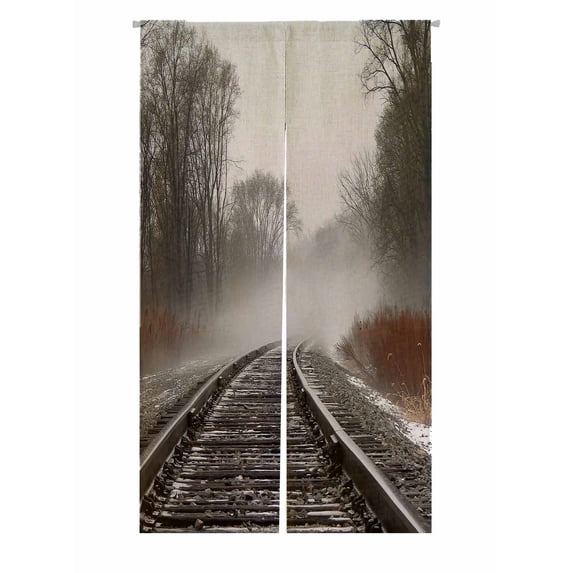 PKQWTM Ghost Train Door Curtain Window Cover Home Decor Hanging Curtain Size 85x150 CM