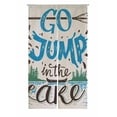 thumbnail image 1 of PKQWTM Go Jump Lake Lake House Rustic Wall Lakeside Cottage Door Curtain Window Cover Home Decor Hanging Curtain Size 85x150 CM, 1 of 1