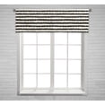 thumbnail image 1 of PKQWTM Gold Dots White Black Stripes Window Curtain Valance Rod Pocket 54x18 inch, 1 of 1