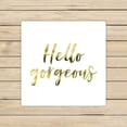 thumbnail image 1 of PKQWTM Gold Foil Inspirational Motivation Quote On A Plain White Microfiber Bath Towels Bathroom Body Shower Towel Size 13x13 Inches, 1 of 1