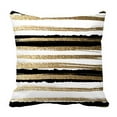 thumbnail image 1 of PKQWTM Gold Paints And Black Ink Create Abstract Striped Pattern Bed Decor Pillow Cases Zippered Cushion Cover Size 18x18 Inches, 1 of 1