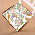 thumbnail image 1 of PKQWTM Golden French Horns Beautiful Rose Flowers Chair Pads Chair Mat Seat Cushion Chair Cushion Floor Cushion Size 16x16 inches, 1 of 1