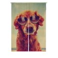 thumbnail image 1 of PKQWTM Golden Retriever Toned Retro Vintage Filter Sunglasses Door Curtain Window Cover Home Decor Hanging Curtain Size 85x120 CM, 1 of 1