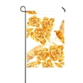 thumbnail image 1 of PKQWTM Golden Rose Flower Floral Ornament Ethnic Yard Decor Home Garden Flag Size 12x18 Inches, 1 of 1