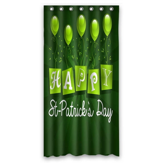 PKQWTM Green Balloons WaterProof Polyester Fabric Shower Curtain Size 36x72 Inches