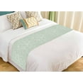 thumbnail image 1 of PKQWTM Green Bed Runner Bedroom Bedding Decor Bedding Scarf Size 20x95 inches, 1 of 1