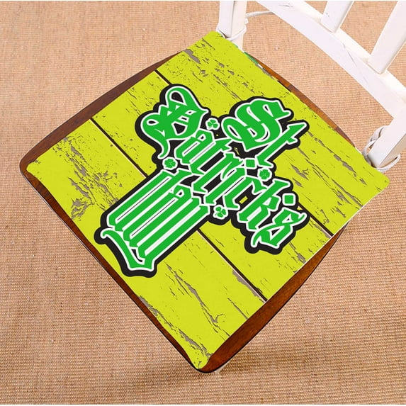 PKQWTM Green Clover Chair Pads Chair Mat Seat Cushion Chair Cushion Floor Cushion Size 20x20 inches