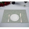 thumbnail image 1 of PKQWTM Green Kitchen Dining Table Mats Placemats Size 12x18 Inches, Set of 2 Pieces, 1 of 2