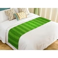 thumbnail image 1 of PKQWTM Green Soccer Field From Top View Bed Runner Bedroom Bedding Decor Bedding Scarf Size 20x95 inches, 1 of 1