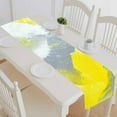 thumbnail image 1 of PKQWTM Grey and Yellow Abstract Art Painting Cotton and Linen Table Runner Kitchen Dining Room Supplies Size 14x72 Inch, 1 of 1