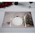 thumbnail image 1 of PKQWTM Hall Fireplace Arches Mirrors Christmas Wreath Tree Kitchen Dining Table Mats Placemats Size 12x18 Inches, Set of 2 Pieces, 1 of 2
