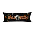 thumbnail image 1 of PKQWTM Halloween Full Moon Text Spooky Haunted House Long Body Pillow Case Cover Pillow Cushion Size 20x60 Inches, 1 of 1