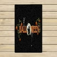 thumbnail image 1 of PKQWTM Halloween Full Moon Text Spooky Haunted House Microfiber Bath Towels Bathroom Body Shower Towel Size 16x28 Inches, 1 of 1
