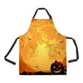 thumbnail image 1 of PKQWTM Halloween Unisex Adjustable Bib Apron with Pockets for Commercial Restaurant and Home Kitchen Use, 1 of 1