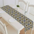 thumbnail image 1 of PKQWTM Hamsa Hand Amulet Symbol Strength Happiness Geometric Cotton and Linen Table Runner Kitchen Dining Room Supplies Size 14x72 Inch, 1 of 1