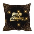 thumbnail image 1 of PKQWTM Happy Birthday Sparkling Confetti Bed Decor Pillow Cases Zippered Cushion Cover Size 18x18 Inches, 1 of 1