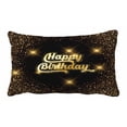 thumbnail image 1 of PKQWTM Happy Birthday Sparkling Confetti Bed Decor Pillow Cases Zippered Cushion Cover Size 20x30 Inches, 1 of 1