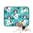 thumbnail image 1 of PKQWTM Happy Dog Paw Print And Bone Pet Dog Cat Bed Pee Pads Mat Cushion Potty Dogs Blankets Crate Bed Kennel 36x48 inch, 1 of 3