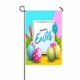 thumbnail image 1 of PKQWTM Happy Easter Egg Rabbit Ears And Flower Yard Decor Home Garden Flag Size 28x40 Inches, 1 of 1