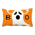 thumbnail image 1 of PKQWTM Happy Halloween Funny Flying Ghost Bed Decor Pillow Cases Zippered Cushion Cover Size 20x30 Inches, 1 of 1