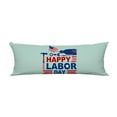 thumbnail image 1 of PKQWTM Happy Labor Day Long Body Pillow Case Cover Pillow Cushion Size 20x60 Inches, 1 of 1