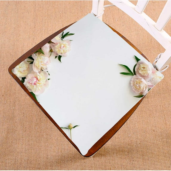 PKQWTM Happy Mother'S Day Flowers Chair Pads Chair Mat Seat Cushion Chair Cushion Floor Cushion Size 16x16 inches