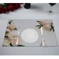 thumbnail image 1 of PKQWTM Happy Mother'S Day Flowers Kitchen Dining Table Mats Placemats Size 12x18 Inches, Set of 2 Pieces, 1 of 2