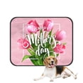 thumbnail image 1 of PKQWTM Happy Mothers Day Lettering Blooming Tulip Flowers Pet Dog Cat Bed Pee Pads Mat Cushion Potty Dogsblankets Crate Bed Kennel 25x30 inch, 1 of 3