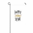 thumbnail image 1 of PKQWTM Happy New Year Shine Letters Black Gold Yard Decor Home Garden Flag Size 28x40 Inches, 1 of 1