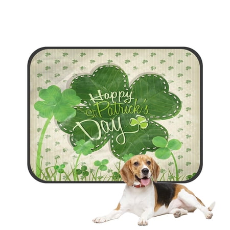 PKQWTM Happy St Patrick'S Day Pet Dog Cat Bed Pee Pads Mat Cushion Potty Dogs Blankets Crate Bed Kennel 28x36 inch