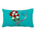thumbnail image 1 of PKQWTM Happy Valentine'S Day Beautiful With Roses And Red Ribbon Bed Decor Pillow Cases Zippered Cushion Cover Size 20x30 Inches, 1 of 1